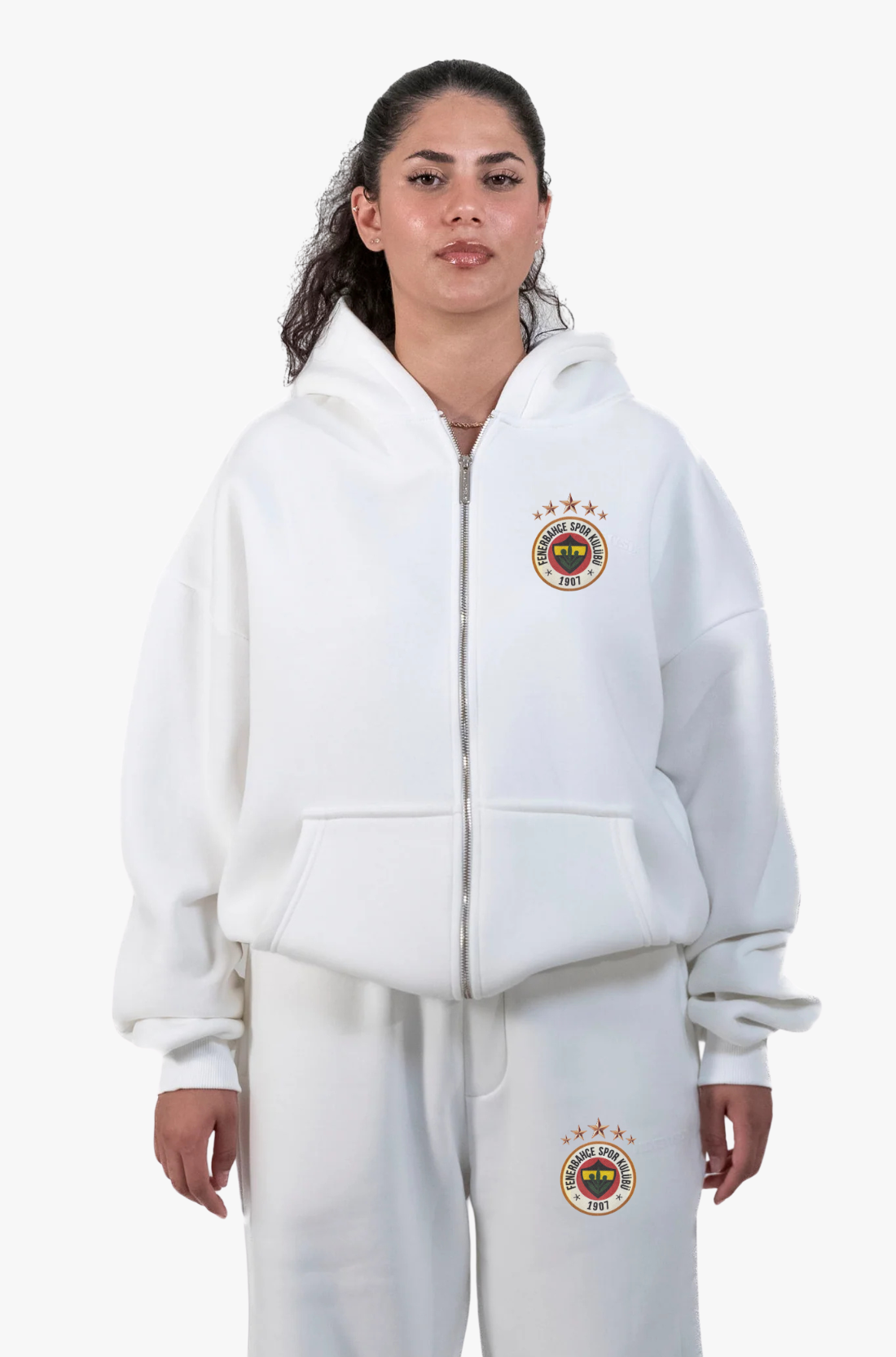 FENERBAHCE VINTAGE (White) - ZIPPER TRACKSUIT
